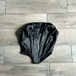 Heiress Beverly Hills silky corset top in black